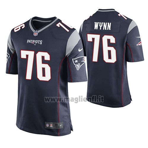 Maglia NFL Game New England Patriots Isaiah Wynn Blu